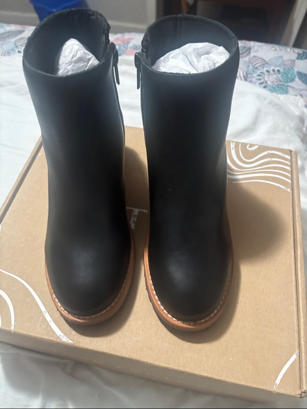 Women’s Over-the-Knee Black Boots with Contrast Sole